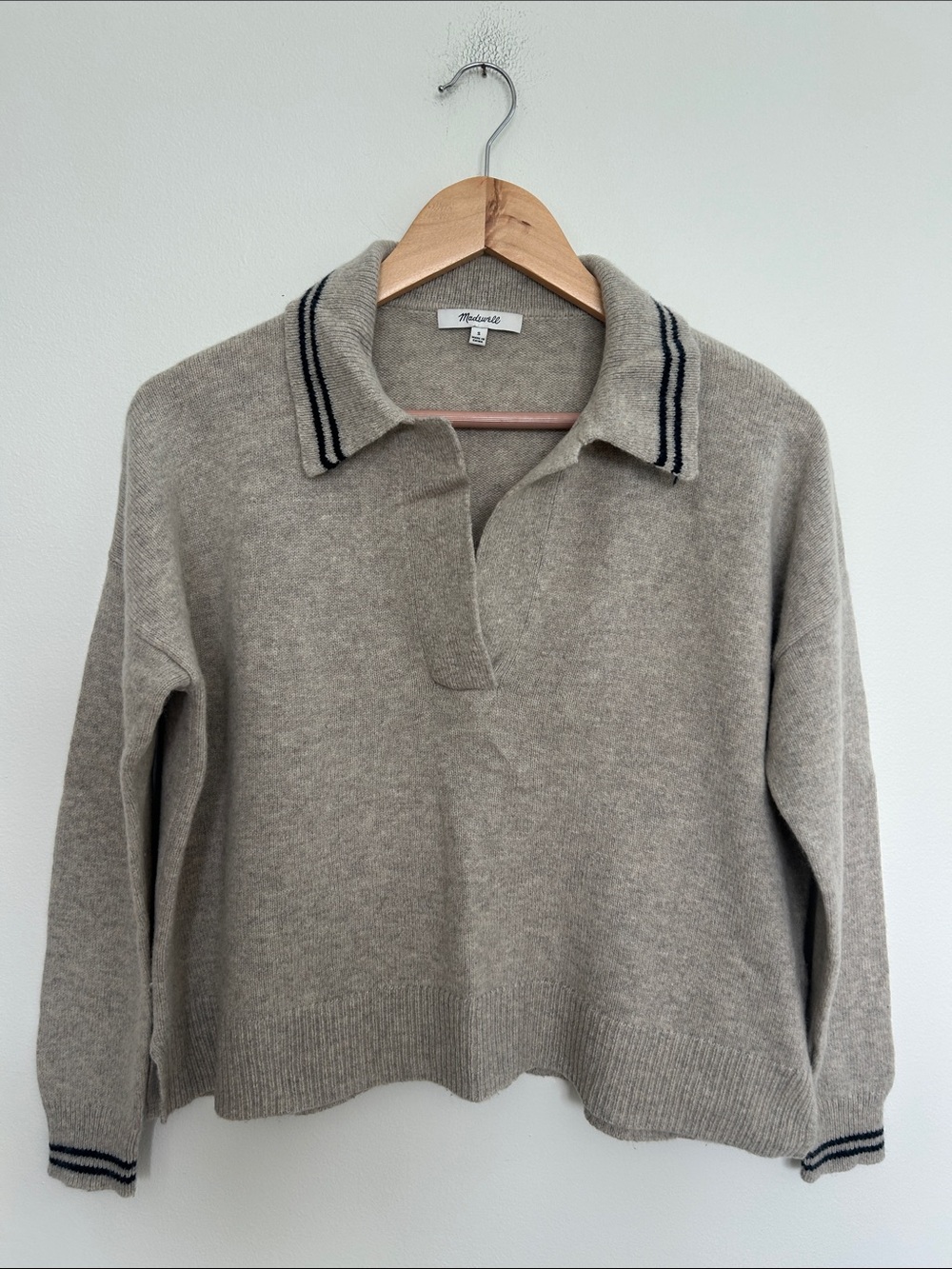 Madewell Women’s Wool Blend Taupe Taupe Sweater Size Small
